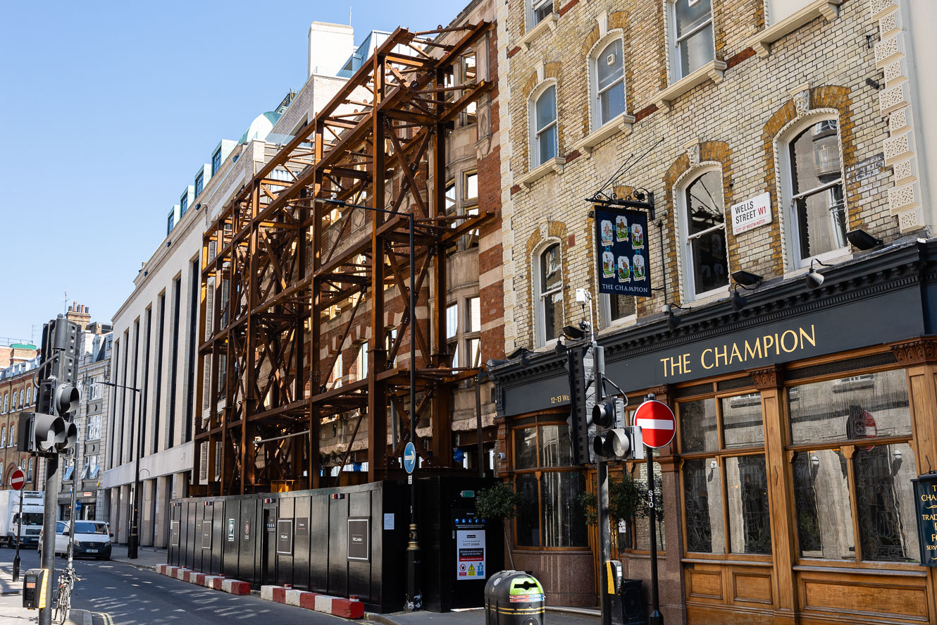 Berners Street and Wells Street